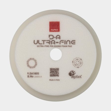 Boina de polimento RUPES BigFoot D-A Ultrafine, Ø180 mm, macia, compatível com prato suporte Ø150 mm