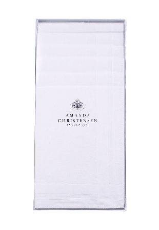 Amanda Christensen Handkerchief 6-pack Accessoarer Herr Vit ONESIZE