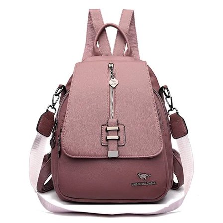 Dam 3 i 1 Ryggsäck Modedesign Högkvalitativt Läder Skolryggsäck Dam Multifunktionell Stor Kapacitet Reseryggsäck Mochilas~08616