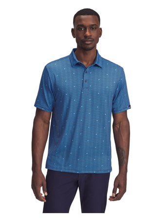 Under Armour Ua Plyoff 3.0 Prntd Polo Lb - Blue - S