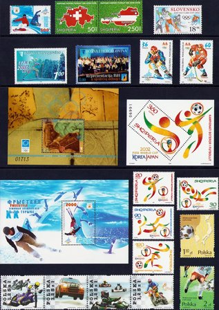Sport og olympiske lege - 12 forskellige frimærker - Postfrisk