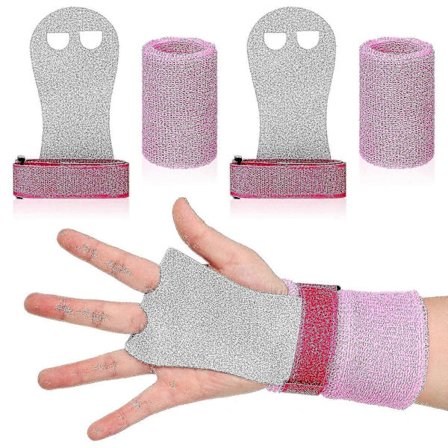4 stk. Gymnastikkgrep og håndleddsbånd Stanggrep Håndflatebeskyttelse og håndleddsstøttebånd for barnas trening