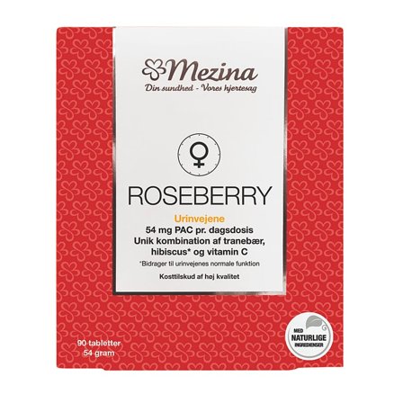 Mezina Roseberry 90 tabl., Helse & Madvarer, Ingredienser, Tranebær