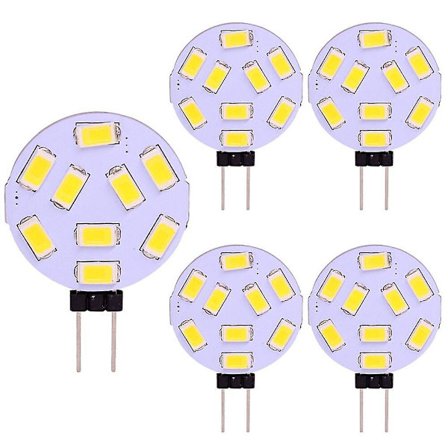 LED-pyöreä uunivalaisimen lamppu G4 15 LEDiä 5730 SMD 12-24V