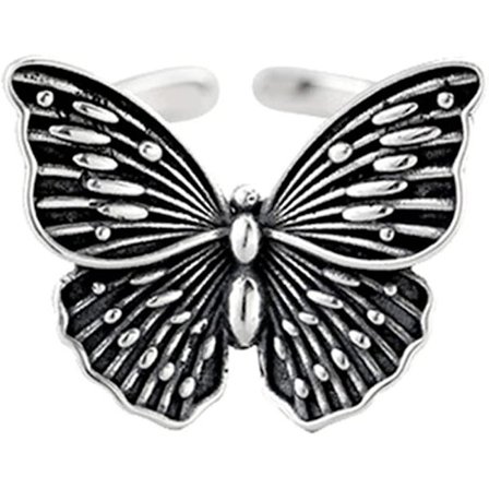 Vintage Silver Animal Open Ring, Justerbar Groda, Orm, Drake, Cat Finger Ring För Kvinnor Män Tonåring Flickor Pojkar Mode Festsmycken