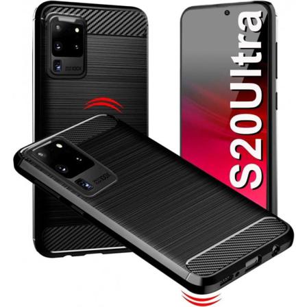 Samsung S20 Ultra Stöttåligt Skal Slimcarbon Svart