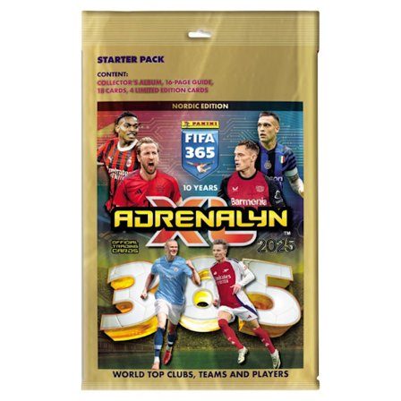 Jalkapallokortit + Keräilykansio - Aloituspakkaus FIFA 365 2025 (Panini)