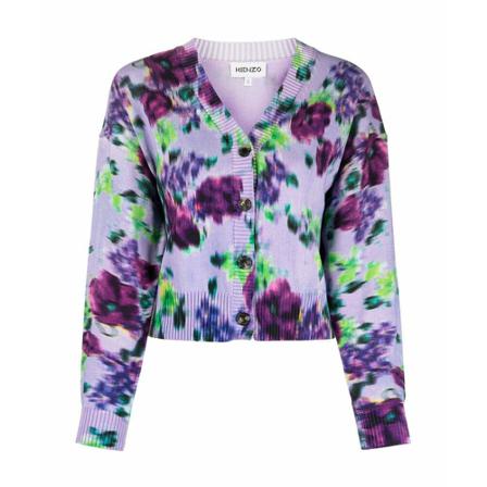 Kenzo Fc52Ca6543Ca66 Cardigan Lilla, Dame Cardigans, Størrelse: S