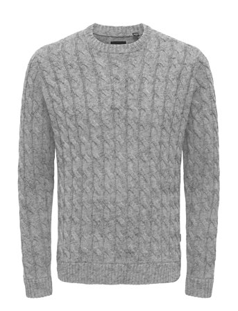 ONLY & SONS | Onskicker Life Reg 3 Cable Crew Knit | XXL