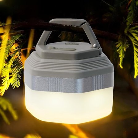 LED Camping Lantern Oppladbar 350LM, 6 Lysmoduser Camping Teltlys med Vanntett Bærbar Teltlampe for Fotturer Fiske Ryggsekk