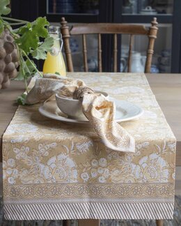 Kuviollinen kaitaliina Sonia Keltainen