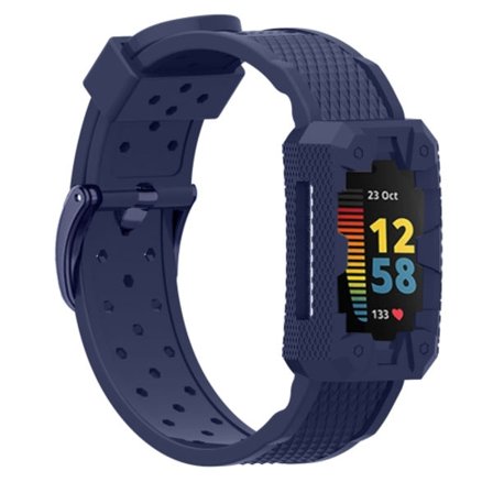 För Fitbit Charge 5 Silikon Integrated Strap Watch Band