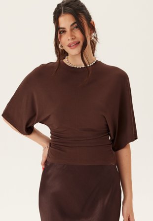 BUBBLEROOM-Wide Sleeve Fitted Tee-XS