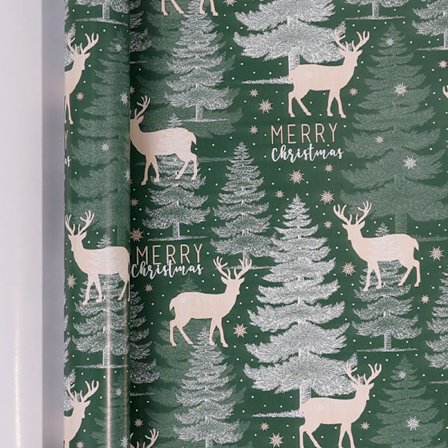 Presentpapper Rulle - Julklappspapper Kraftpapper Ark, 43 Cm X 3M (25)