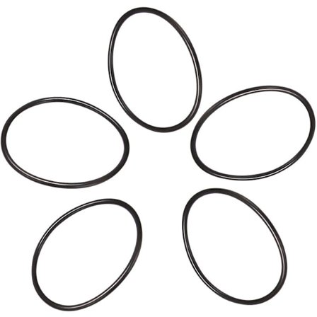 5 stycken 100 mm ytterdiameter, 5 mm tjocklek, gummitätning, filtrerade O-ringar