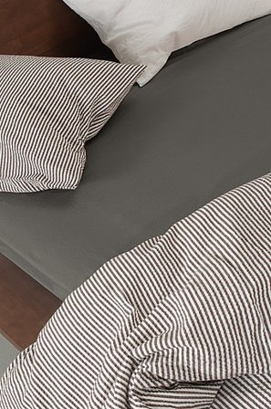 Jotex - Faconsyet Lagen i Jersey Grå - GILLA - Køb Faconsyede lagener hos Jotex