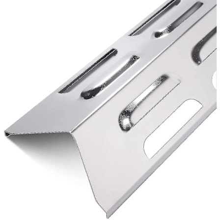 Sett med 4 grillplater, brennerdeksler i rustfritt stål, flammespreder for utendørsgriller