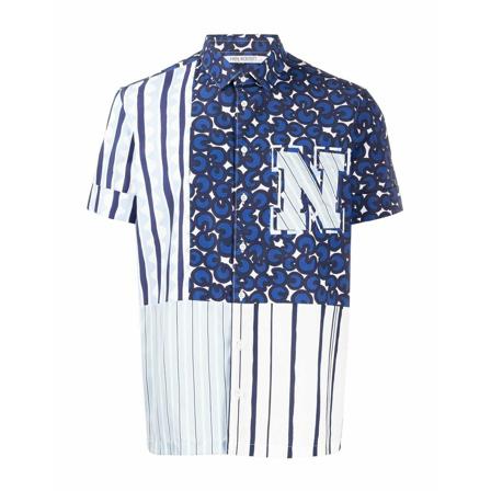 Neil Barrett, Shirt Blauw, Heren, Maat:M,polyester
