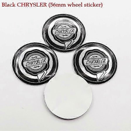4 stk. 54 mm 56 mm 60 mm 64 mm Chrysler Bil Logo Hjul Center Kapsel Fælg Badge Dækker Mærkat Eftermontering Dekoration Emblem Klistermærke Tilbehør