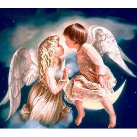 30 x 40 cm, enkeli timanttimaalauskirjonta timanttimaalaus Ca