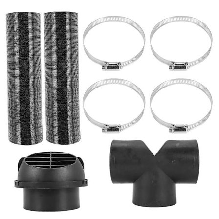 75mm Bilvarmer Rørkanal T-stykke Varmt Luft Udløb Ventilations Slange Klips Sæt til Parkvarmer Webasto