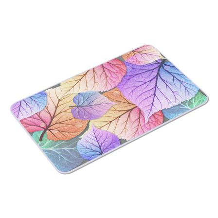 Monivärinen print , luistamaton ovipolyesterimatto, flanellimatto, A01,