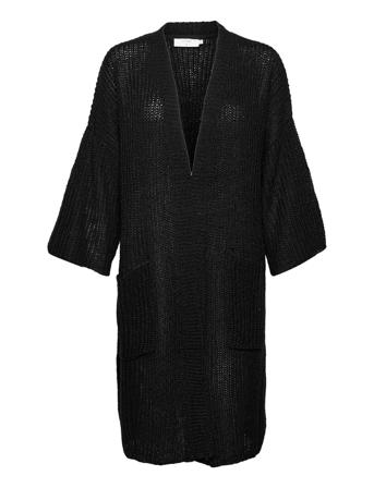 Crsally Knit Cardigan Black Cream