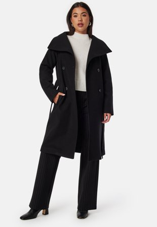 BUBBLEROOM High Neck Midi Coat Klær