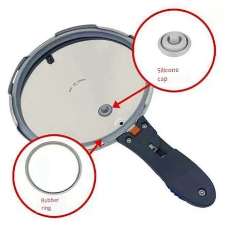 Kompatibel med WMF Fortemper trykkoker, trykkokerindikator, tetningsring, silikondeksel