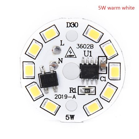 LED-lampa Patch Lamp SMD Plate Circular Module Light Source Plat