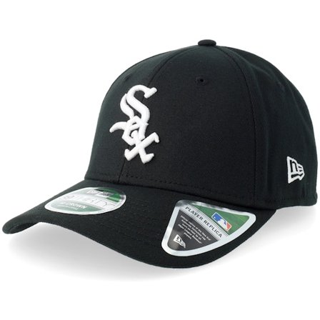 New Era - MLB Black flexfit Czapka Z Daszkiem - Chicago White Sox MLB Player Replica M-crown 39THIRTY Black Flexfit @ Hatstore