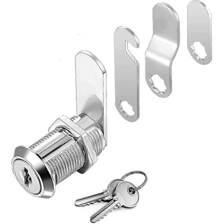 Universell sikkerhetslås for skuff og skap - Postkasselås med 2 reserve nøkler [DB]
