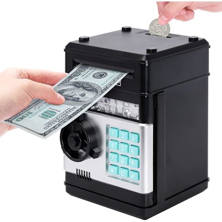 Pige og dreng sparegris, elektronisk møntsparegris med adgangskode