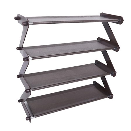 4 etasjers skohylle i rustfritt stål for husholdninger (kaffe)