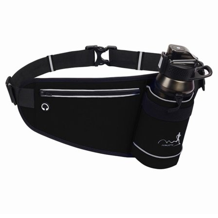 Bæltetaske med vandflaskeholder, vandbælte til mænd og kvinder