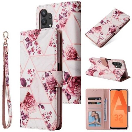 Samsung A32 5G Trendikäs lompakkokotelo Sparkle 4-FACK