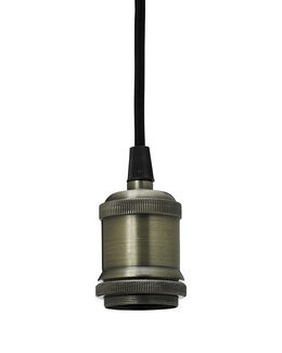 Upphäng 3,5 m textilkabel Antik guld - Cottex