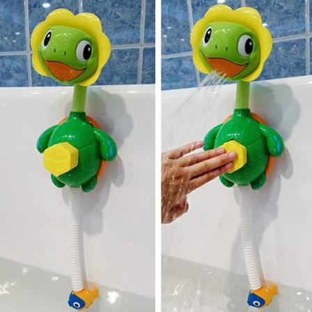 Little Bado Turtle Baby Badeleker Sprutende Badekarfontene Leke for Barn Hånd
