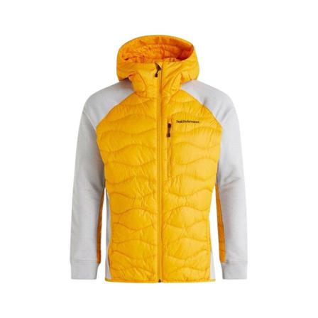 Peak Performance, Peak Performance M Helium Down Hybrid Hood, Gul, Herre, Størrelse: XL