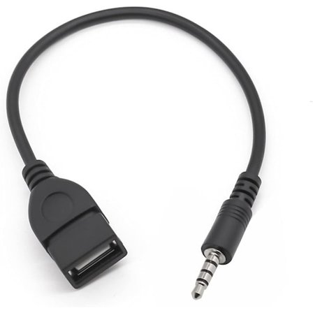 USB till Jack-adapter USB 2.0 till 3,5 mm hane auxiliary stereo ljuduttag (2 st)