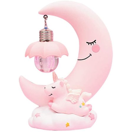 Tegneserie Måne LED Natlampe til Børn Børneværelse Lampe Baby Værelse Gave