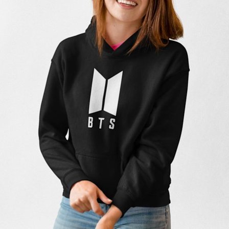BTS stil svart huvtröja barn K-pop SUGA sweatshirt tröja t-shir