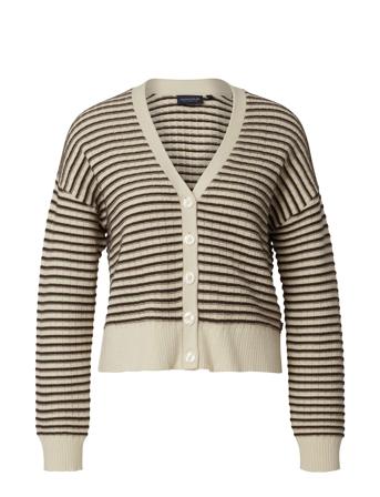 Selma Cotton/Cashmere Blend Cardigan Tops Knitwear Cardigans Cream Lexington Clothing