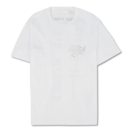 Helmut Lang, Logo Tee Wit, Heren, Maat:L,Katoen