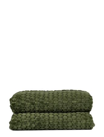 Maja Fleece Plaid Home Textiles Cushions & Blankets Blankets & Throws Grønn Sagaform