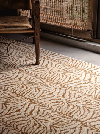 Lavable Petit Felina Tapis - Marron/Blanc 140X200