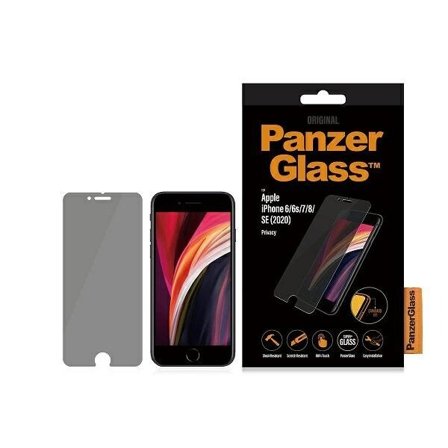 PanzerGlass Standard Super+ sekretesshärdat glas för iPhone 6 / 6s / 7 / 8 / SE 2020 / SE 2022