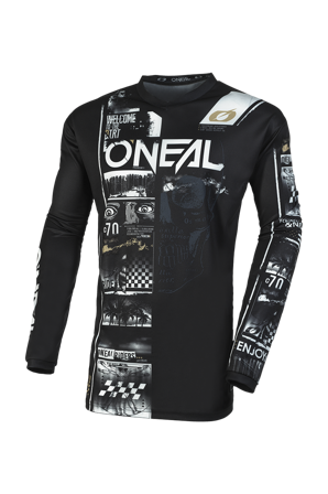Maglia Cross O'Neal Element Attack V.23 Nero-Bianco XL