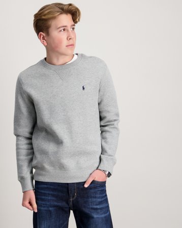 Polo Ralph Lauren Fleece Sweatshirt Grå Genser Gutt - Kids Brand Store