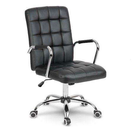 Ergonominen työtuoli aitoa nahkaa - Benton Black